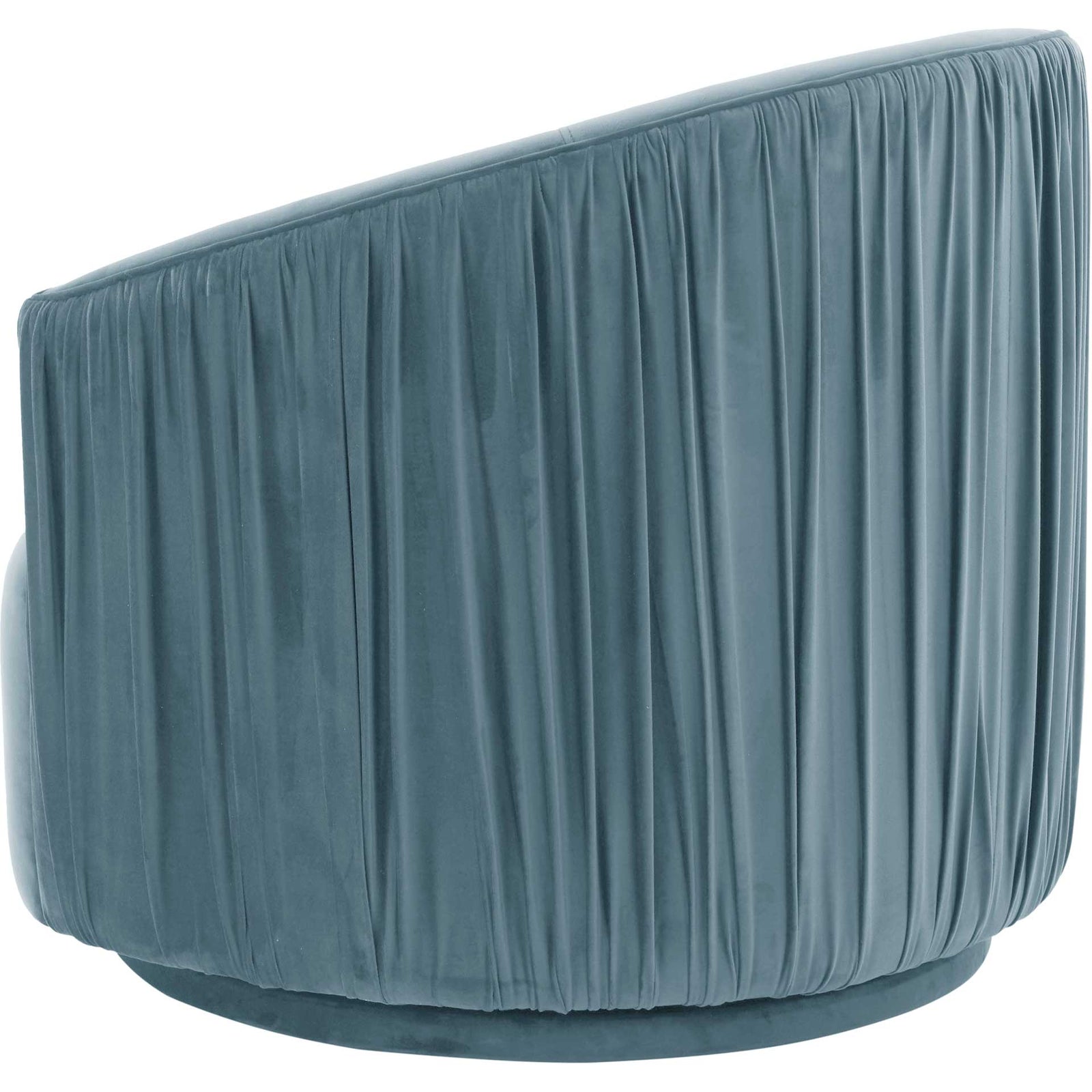 Lodi Pleated Swivel Chair Blue