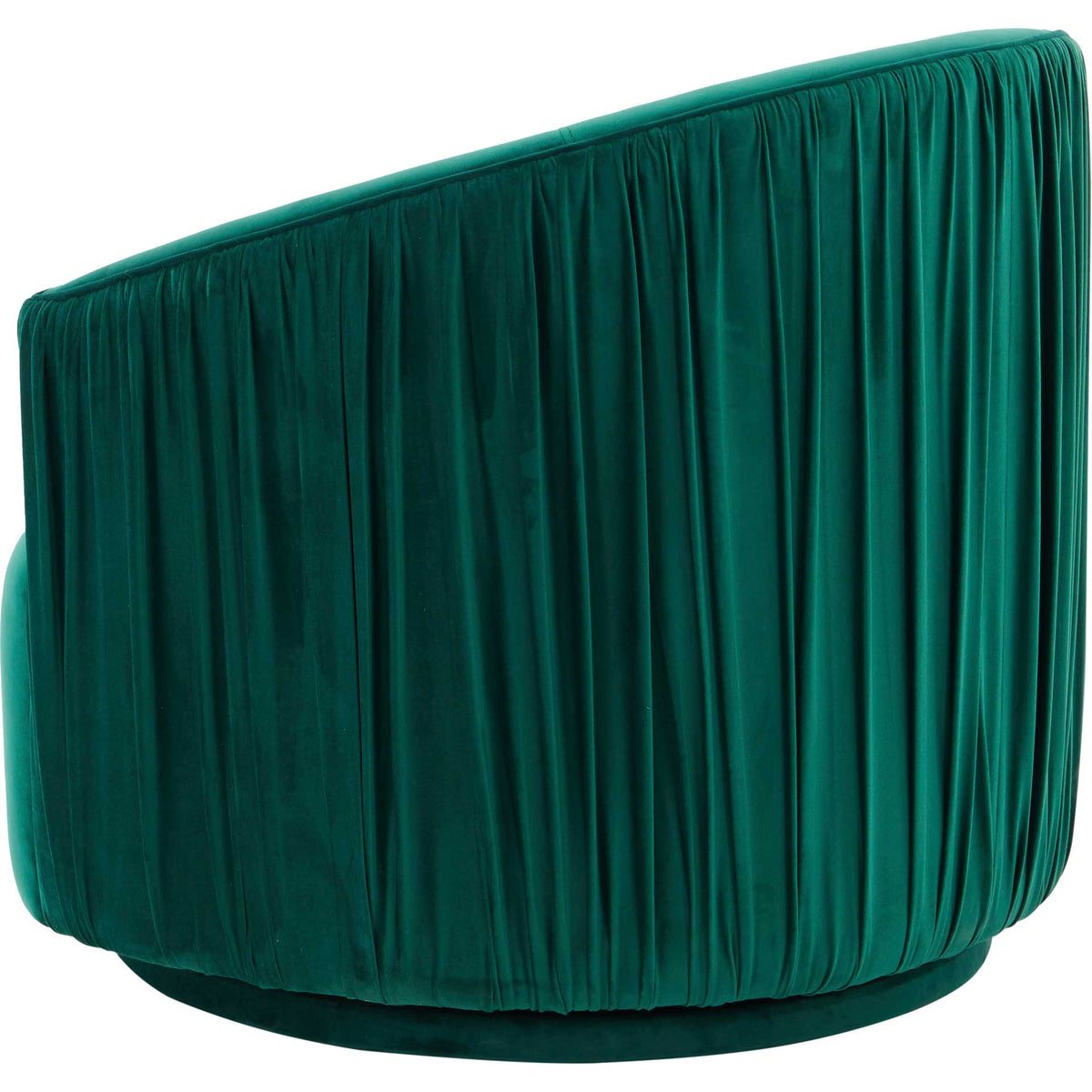 Lodi Pleated Swivel Chair Forest Green