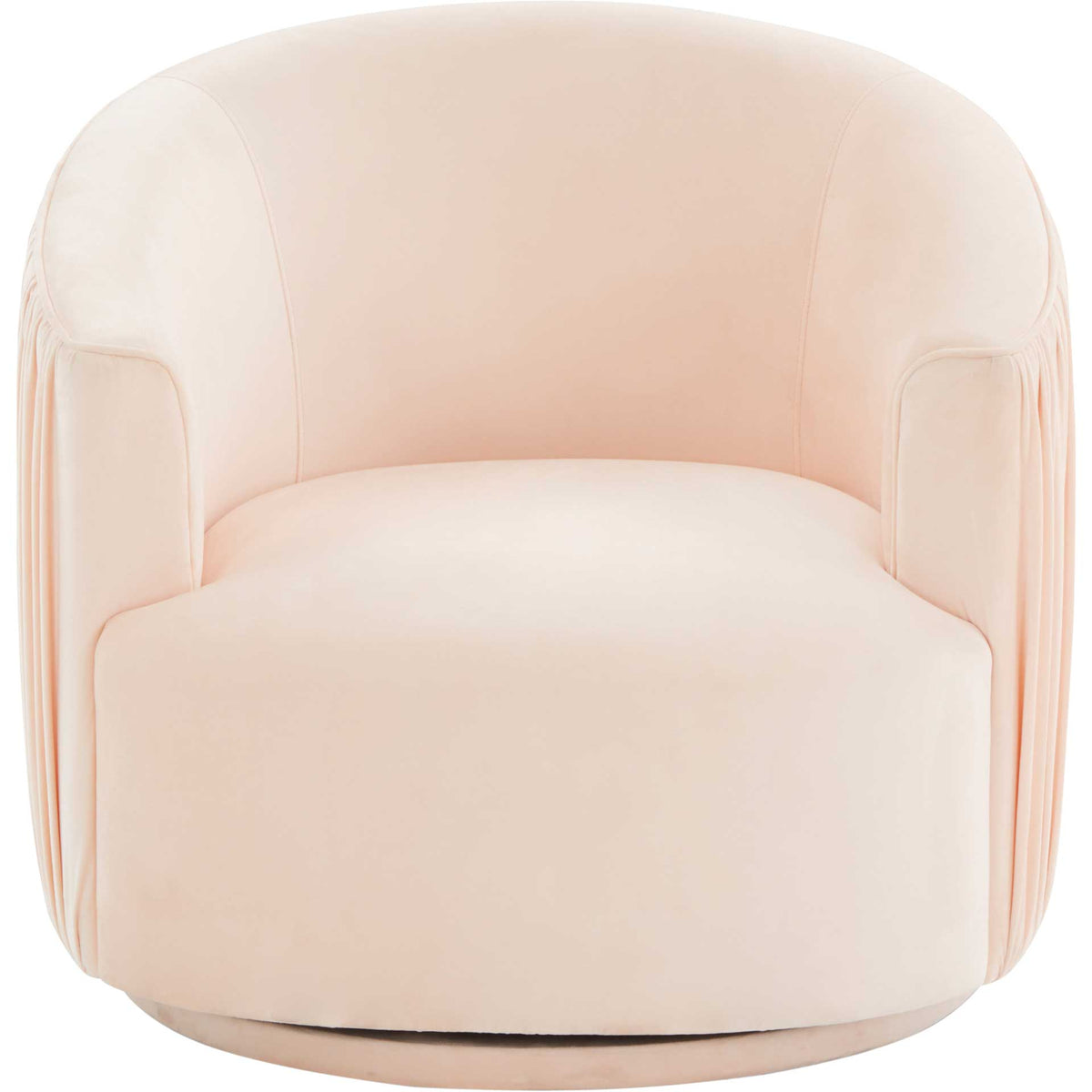 Lodi Pleated Swivel Chair Peche