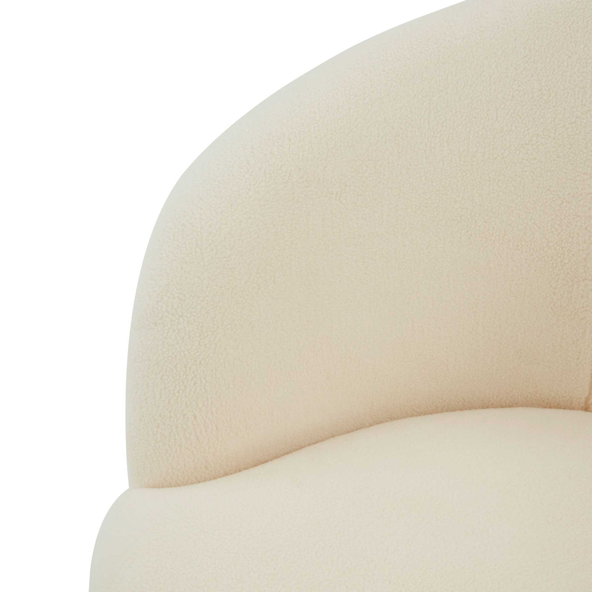 Pristine Faux Sheepskin Chair Cream