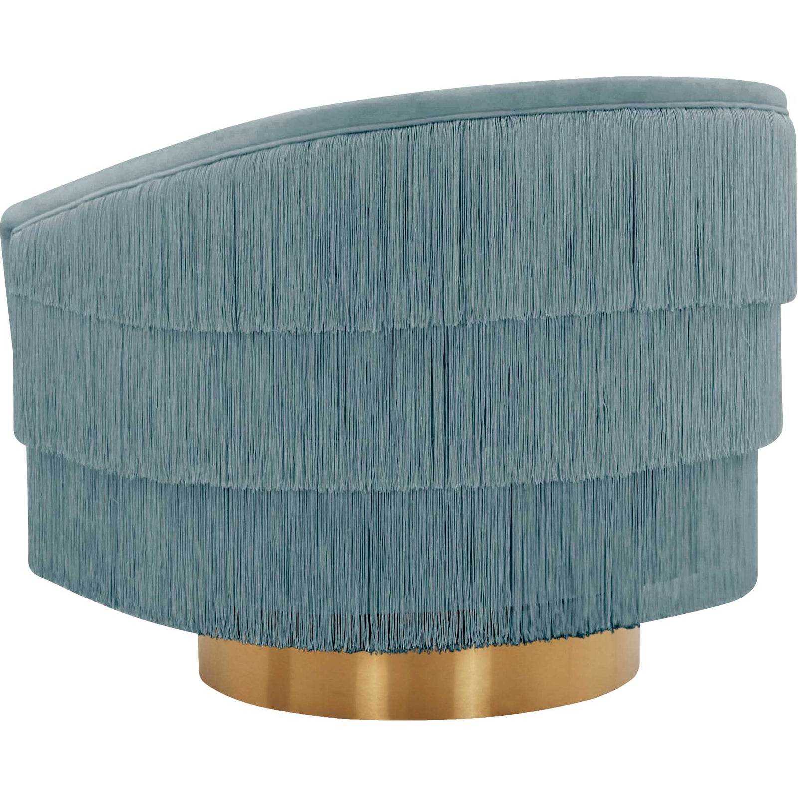 Fleur Swivel Chair Bluestone
