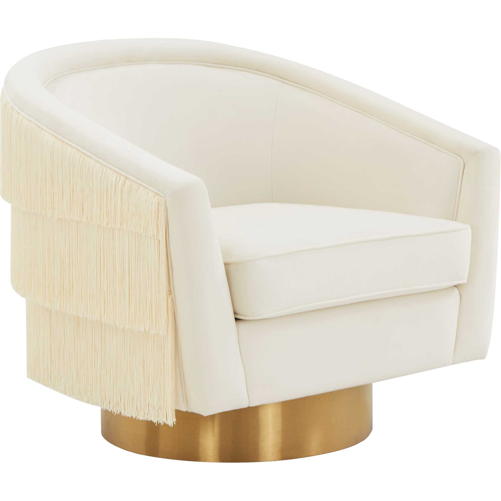 Fleur Swivel Chair Cream