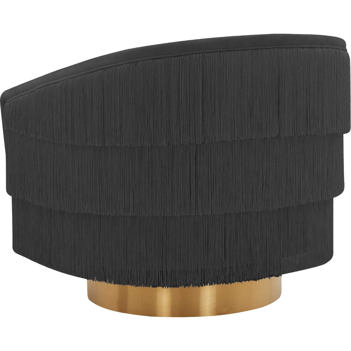 Fleur Swivel Chair Black