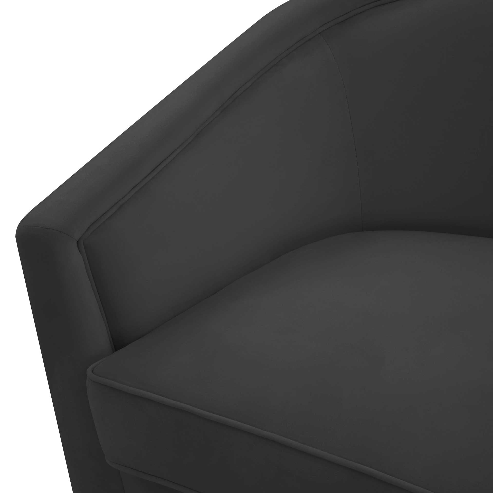 Fleur Swivel Chair Black