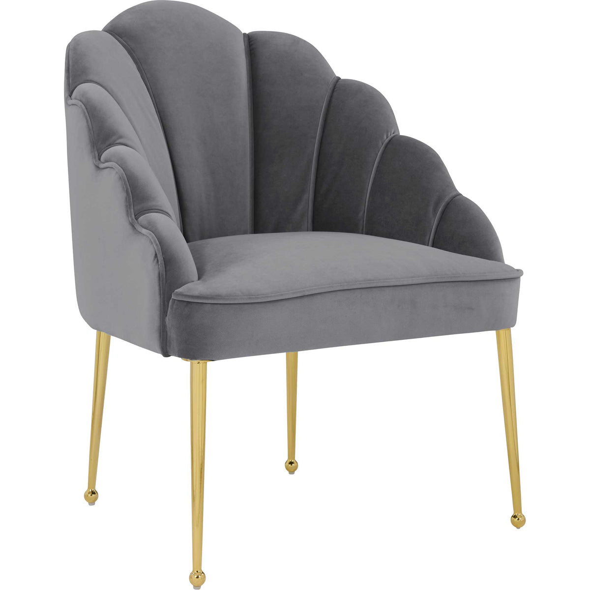 Dalton Velvet Chair Gray