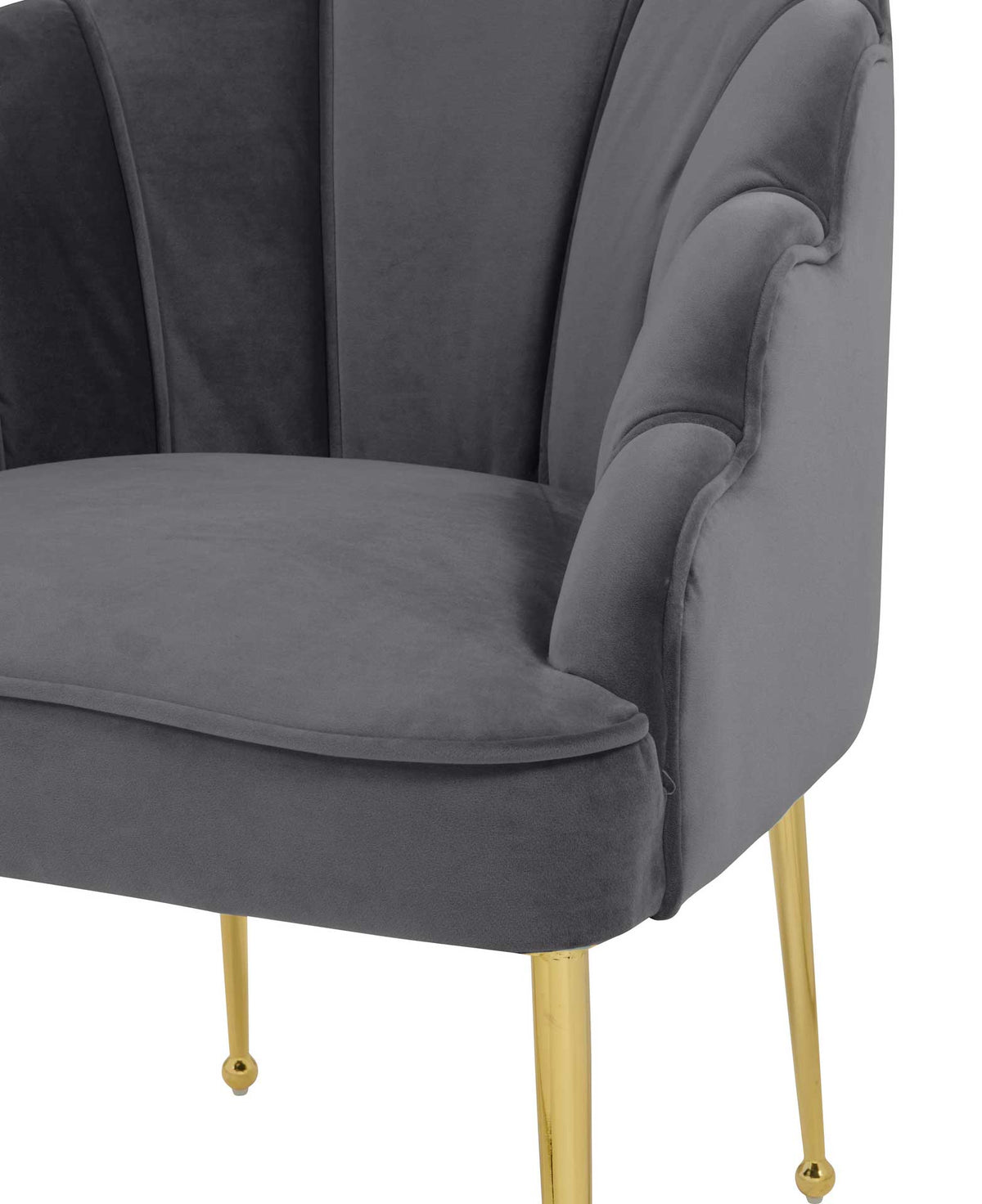 Dalton Velvet Chair Gray