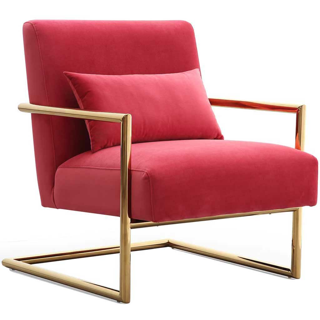 Ellen Pink Velvet Chair