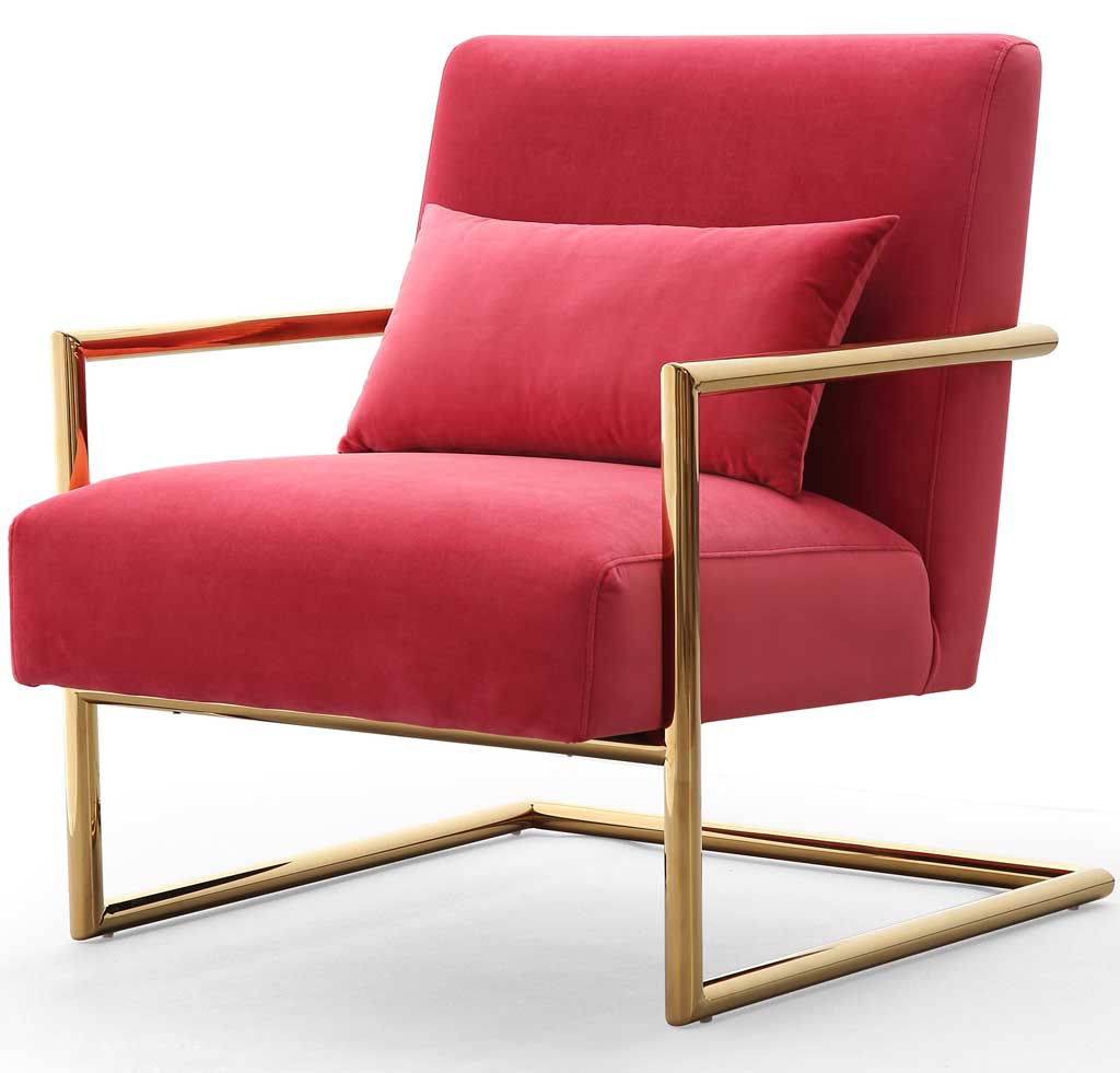 Ellen Pink Velvet Chair