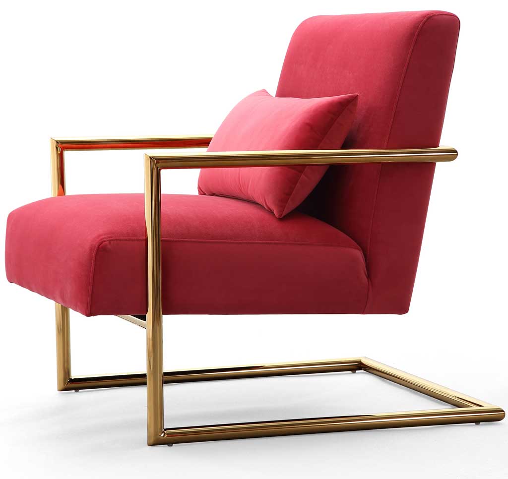 Ellen Pink Velvet Chair
