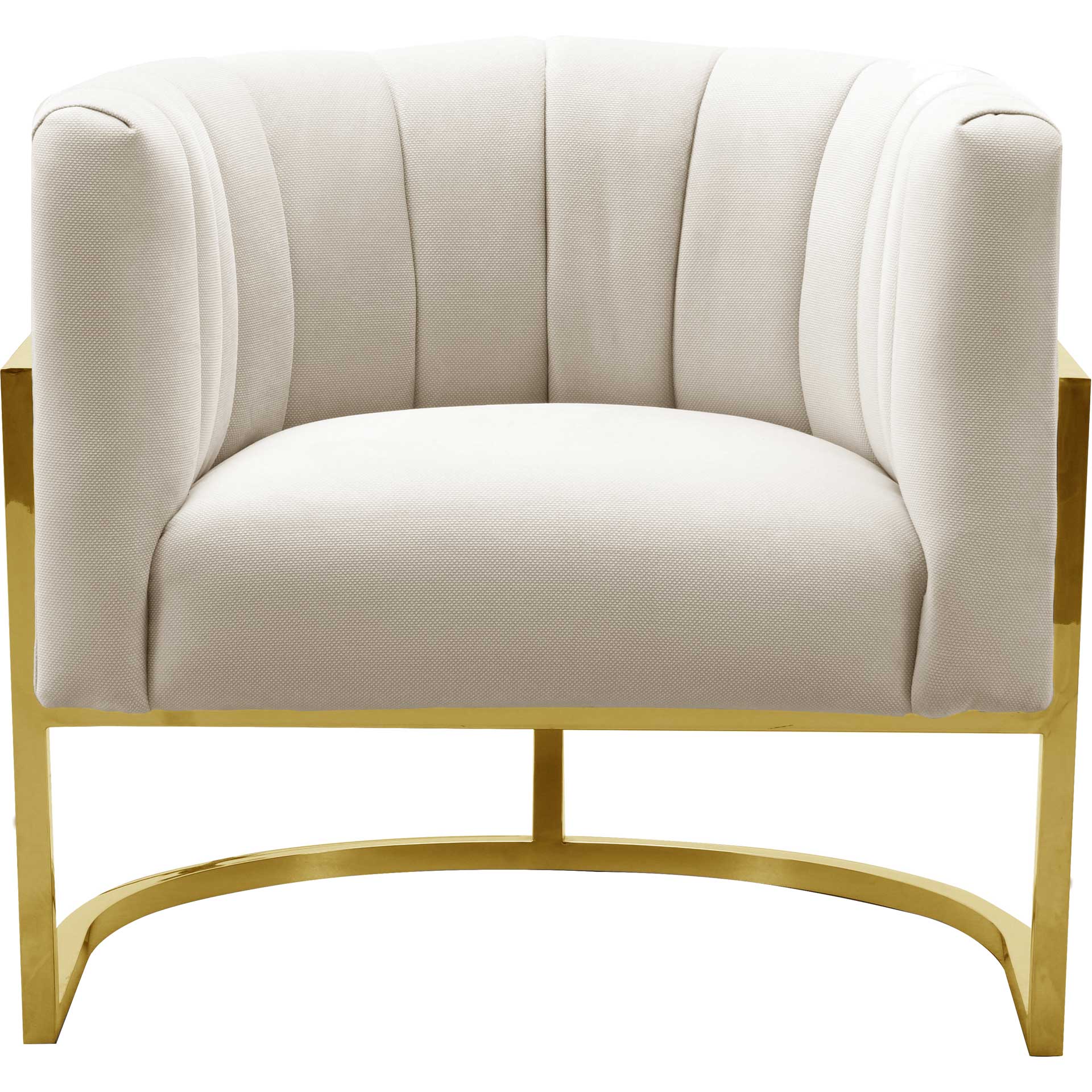 Maddison Spotted Chair Cream/Gold