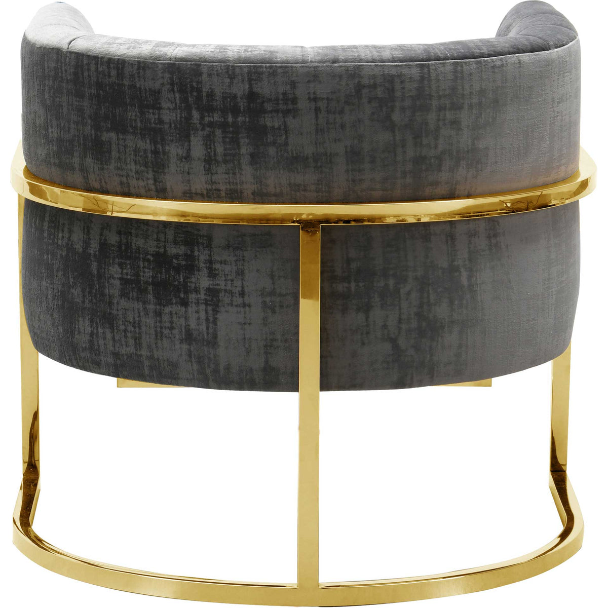 Maddison Slub Chair Gray/Gold