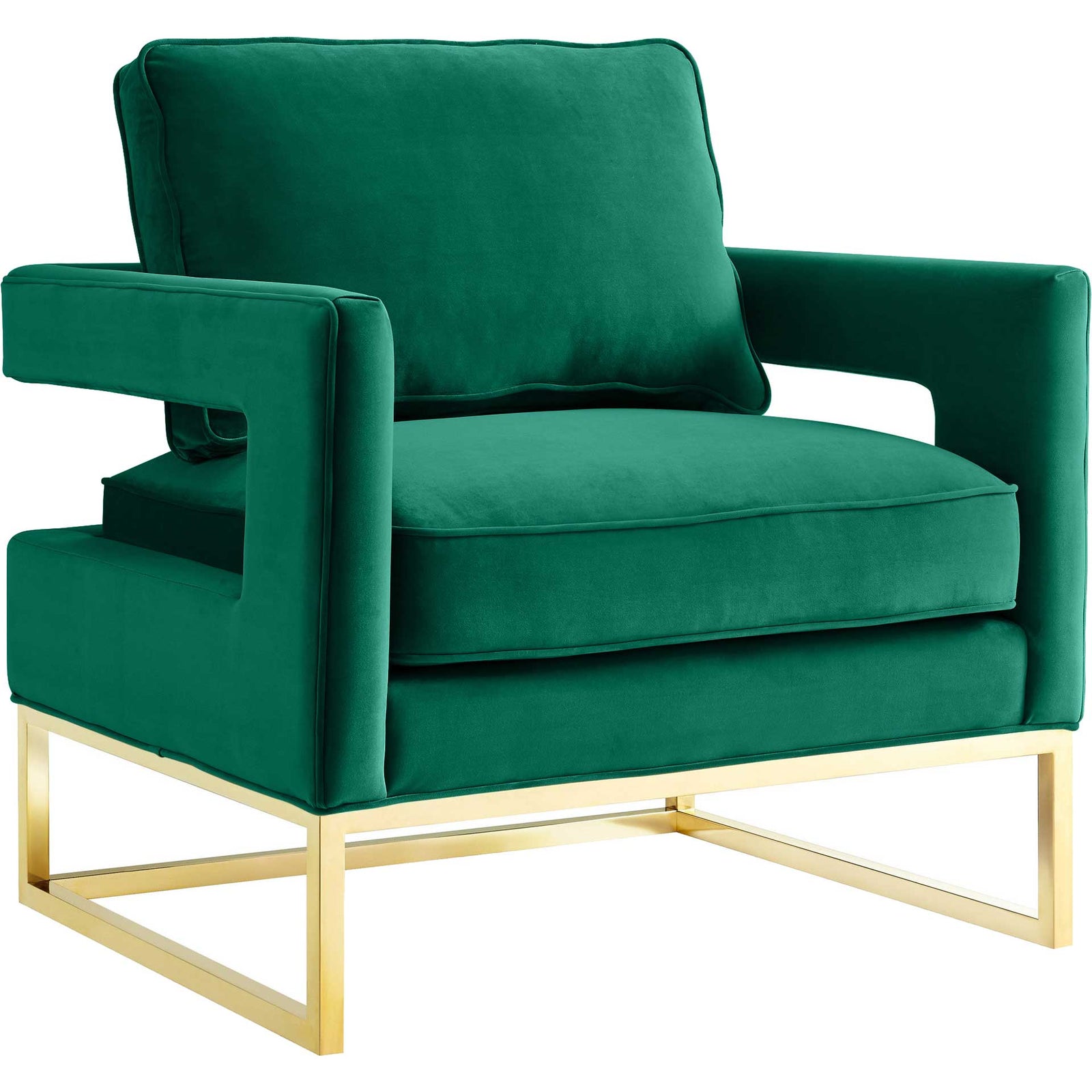 Alex Velvet Chair Green