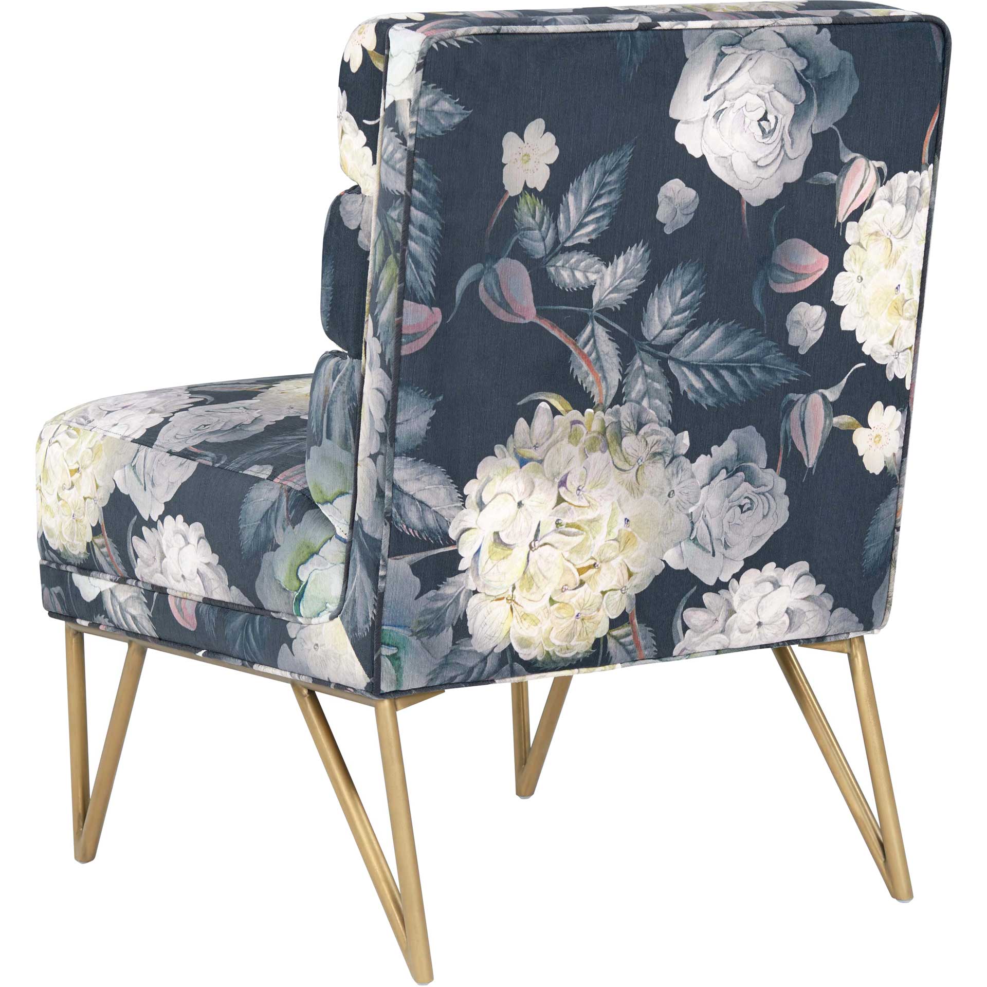 Keaton Floral Velvet Chair Multi