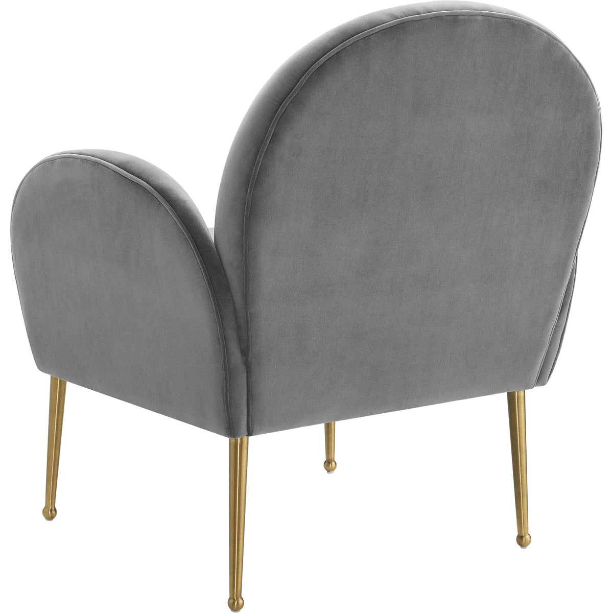 Grimson Velvet Chair Gray