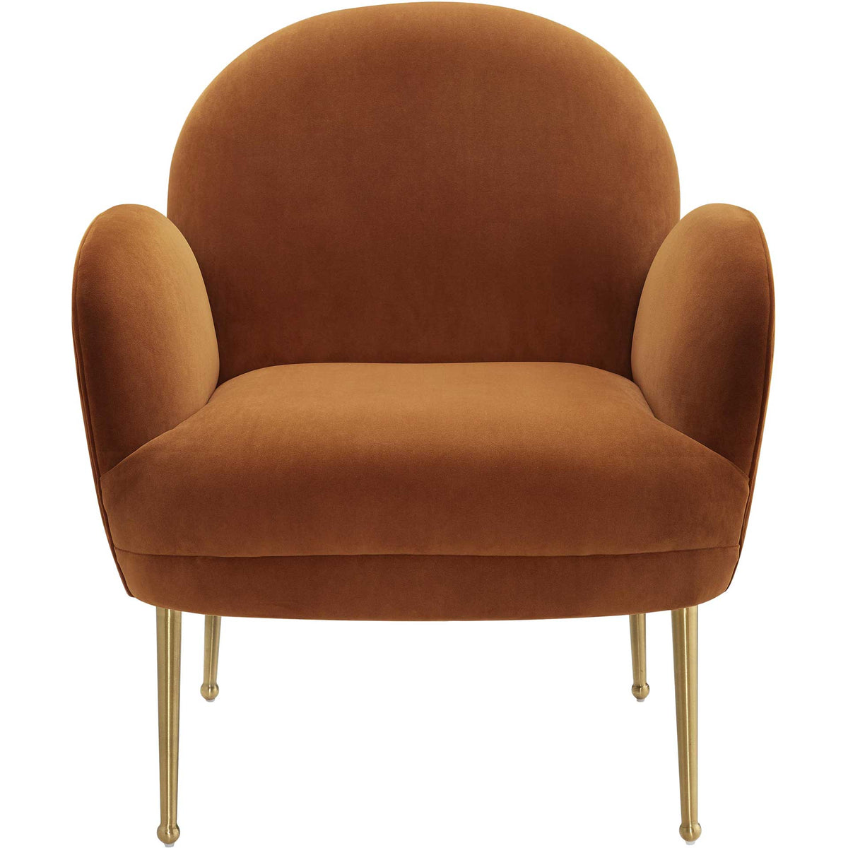 Grimson Velvet Chair Cognac