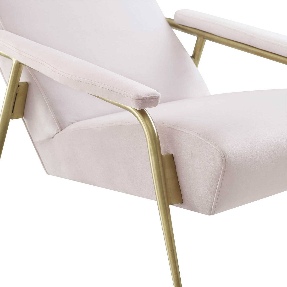 Abella Velvet Chair Blush