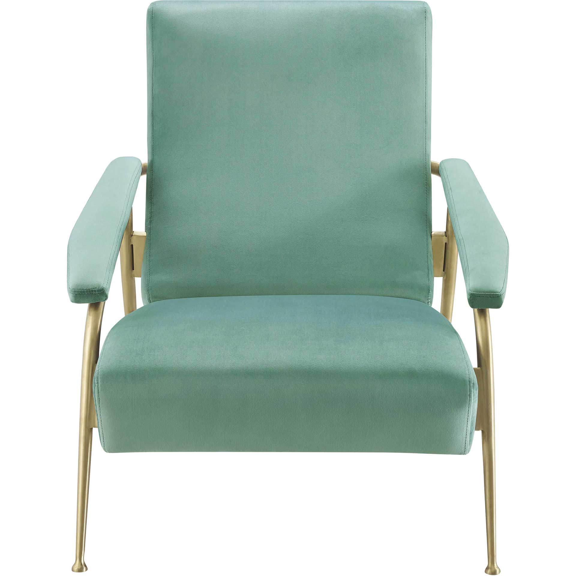 Abella Velvet Chair Mint Green