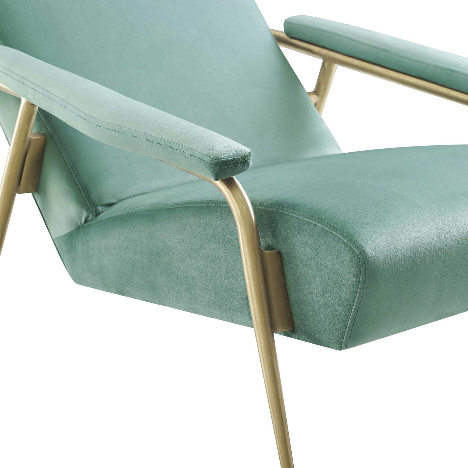 Abella Velvet Chair Mint Green