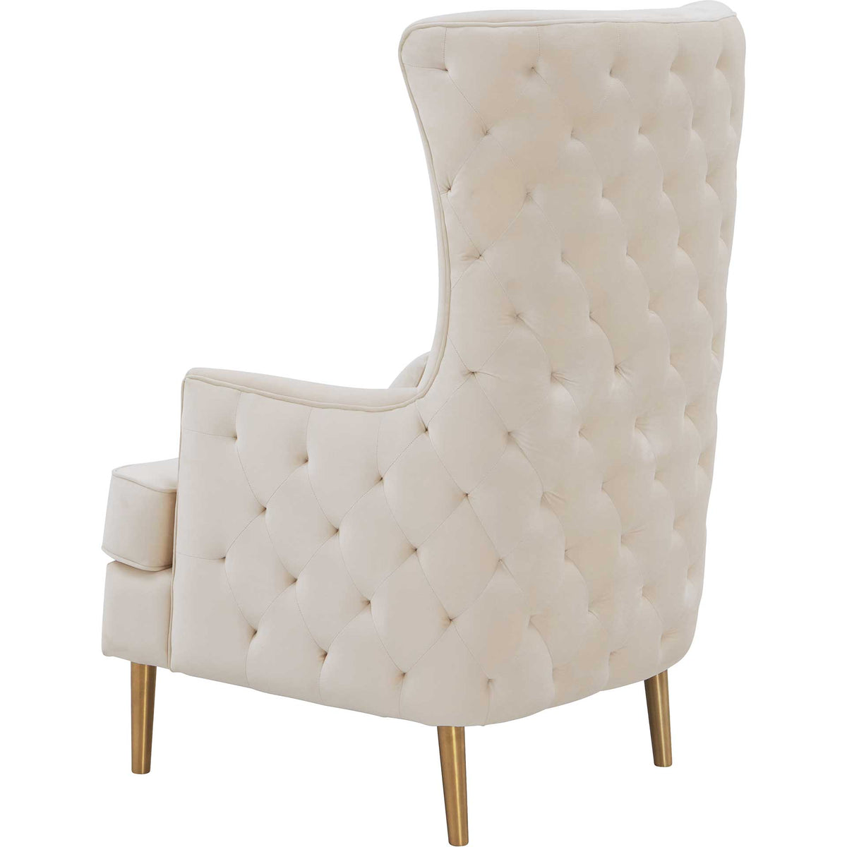 Alaia Tall Tufted Back Chair Cream