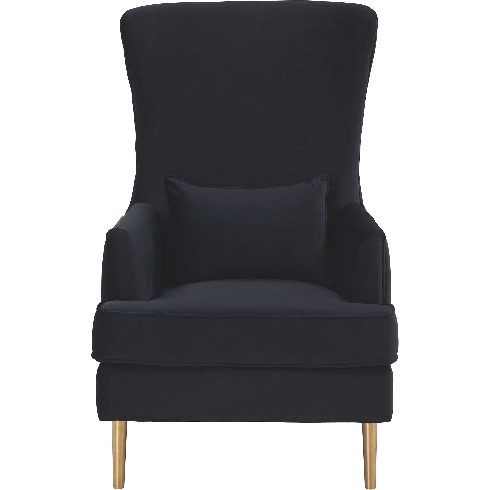 Alaia Tall Tufted Back Chair Black