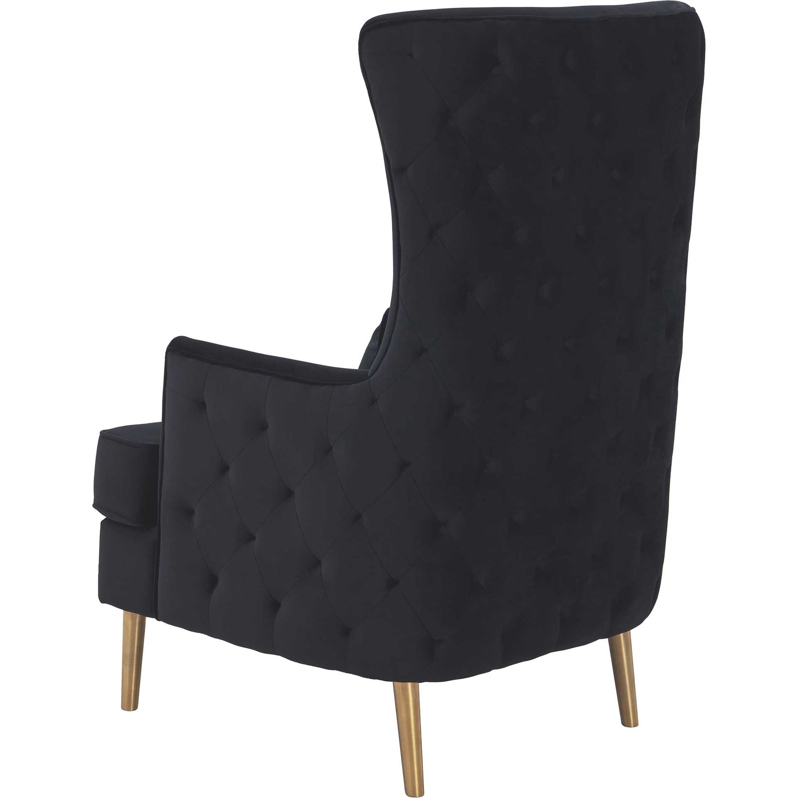 Alaia Tall Tufted Back Chair Black