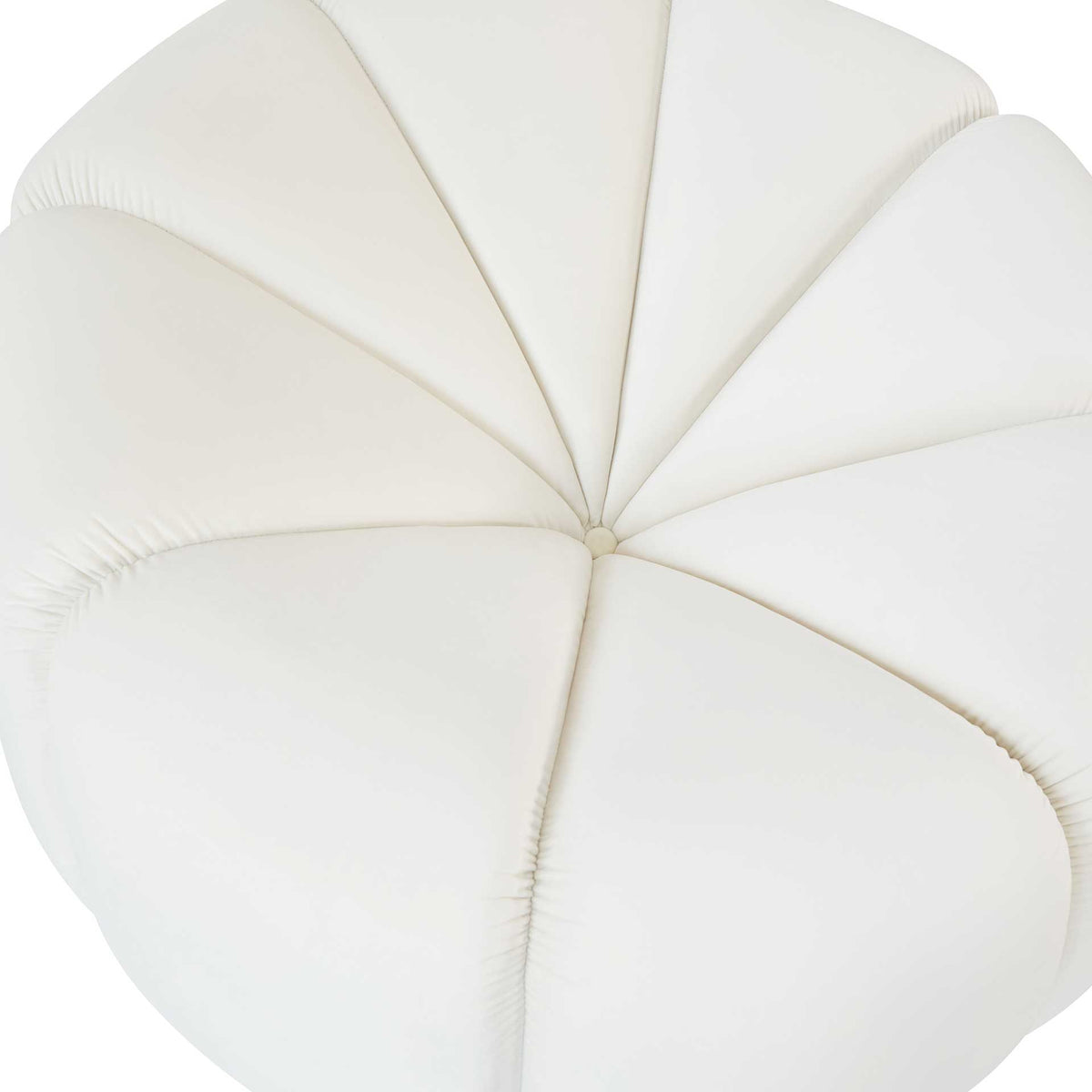 Madilyn Velvet Lounge Chair Cream
