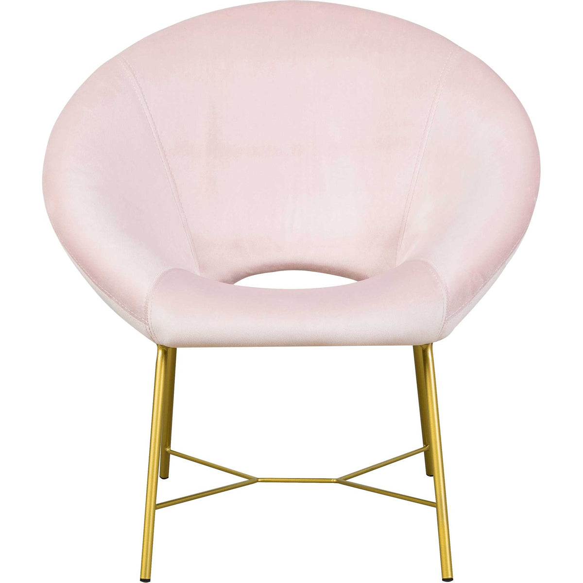 Noely Velvet Chair Blush