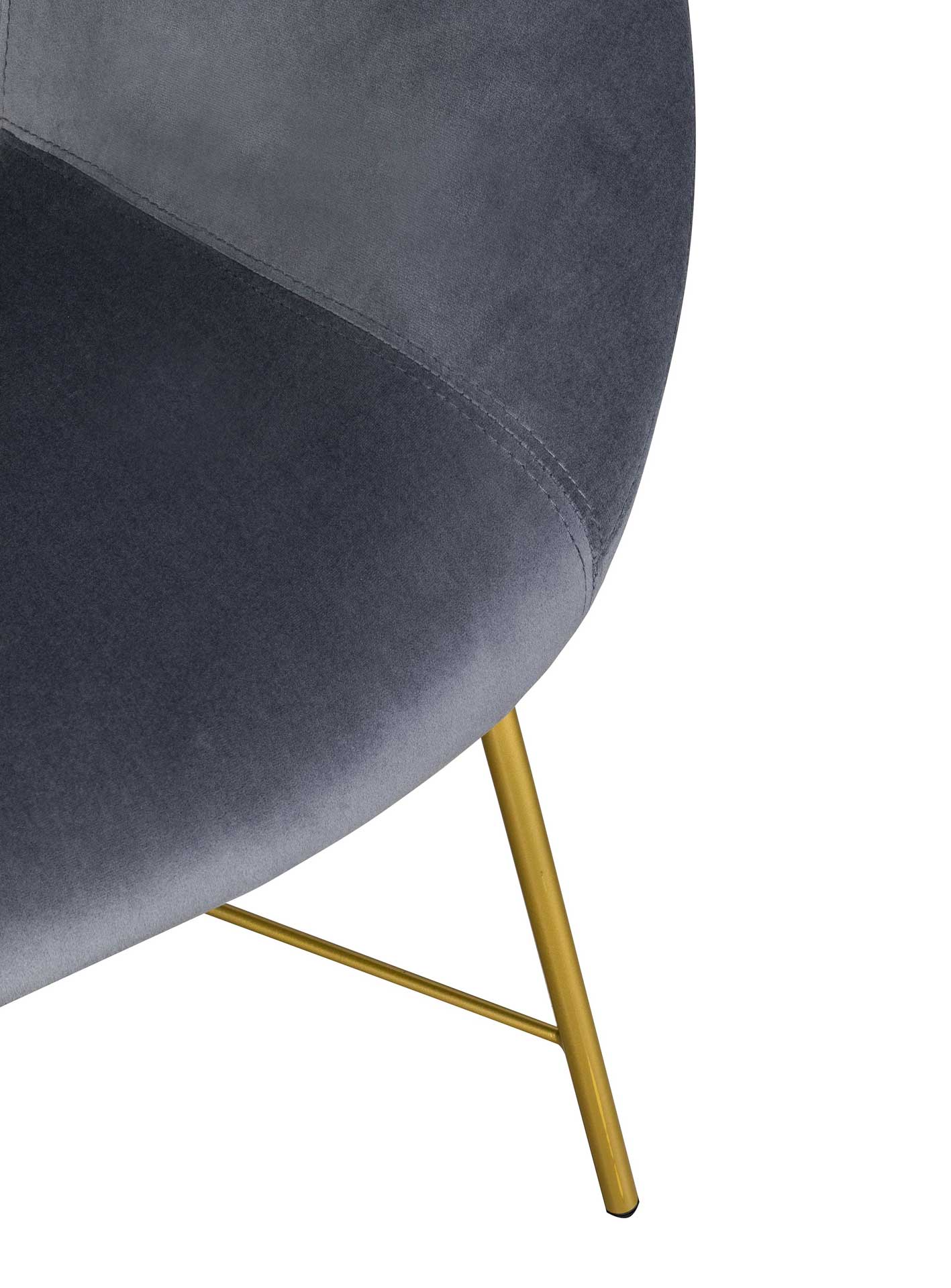Noely Velvet Chair Gray