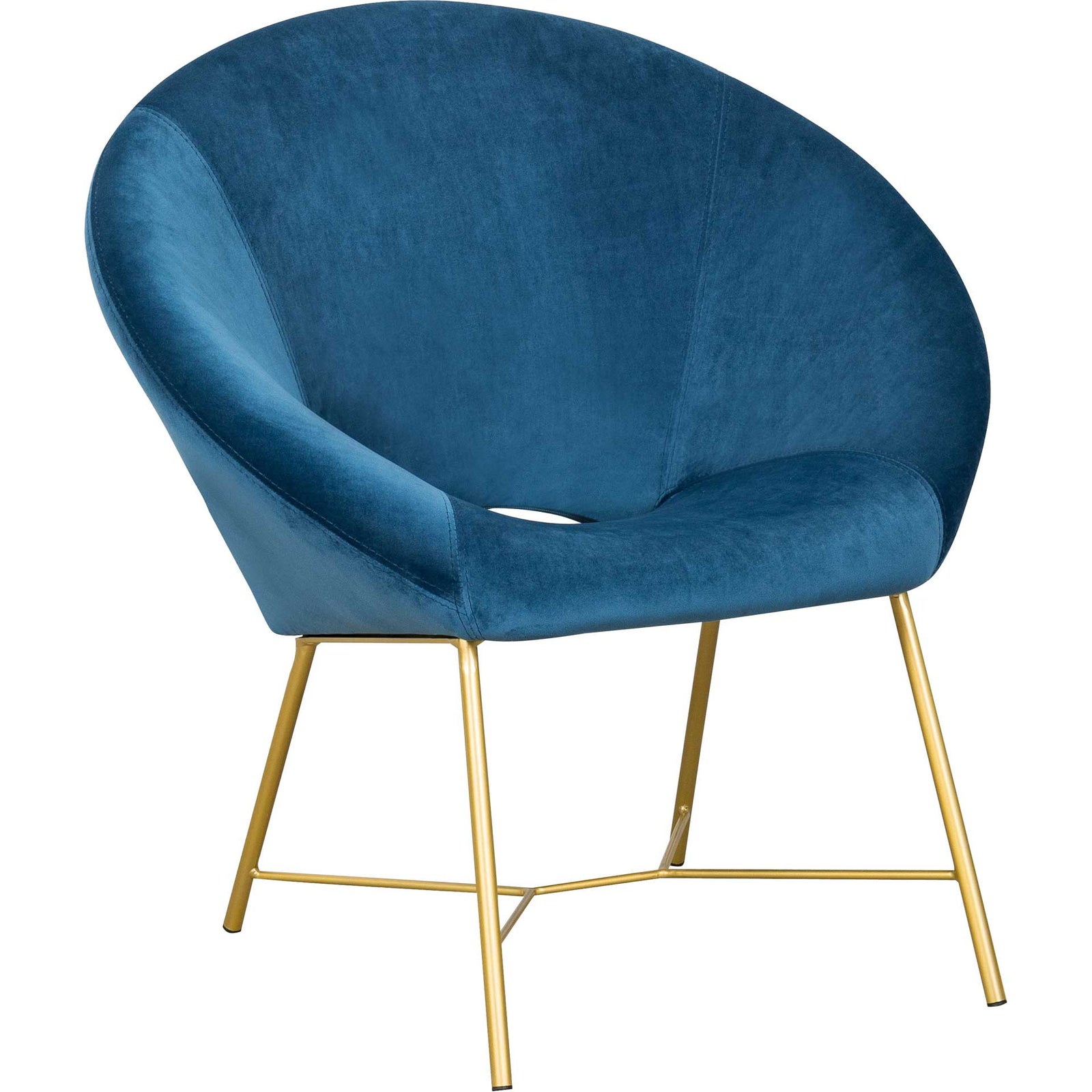 Noely Velvet Chair Navy