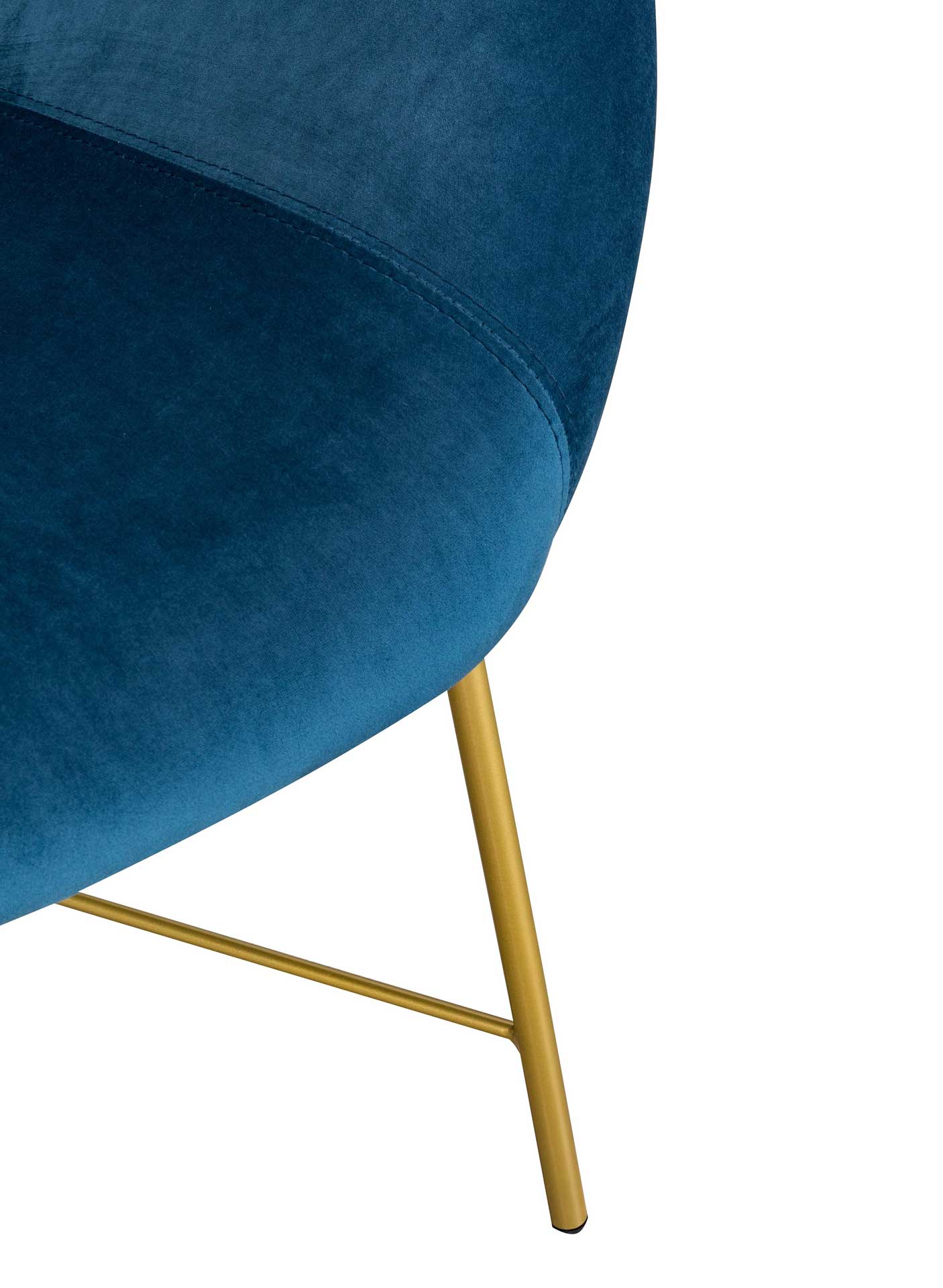 Noely Velvet Chair Navy