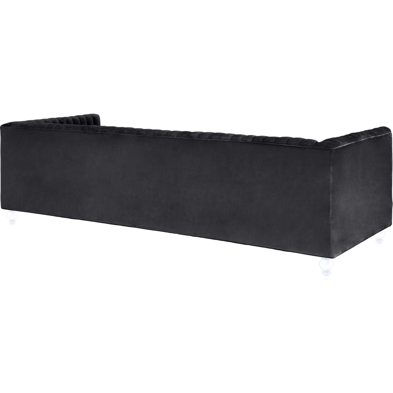 Aviate Velvet Sofa Gray