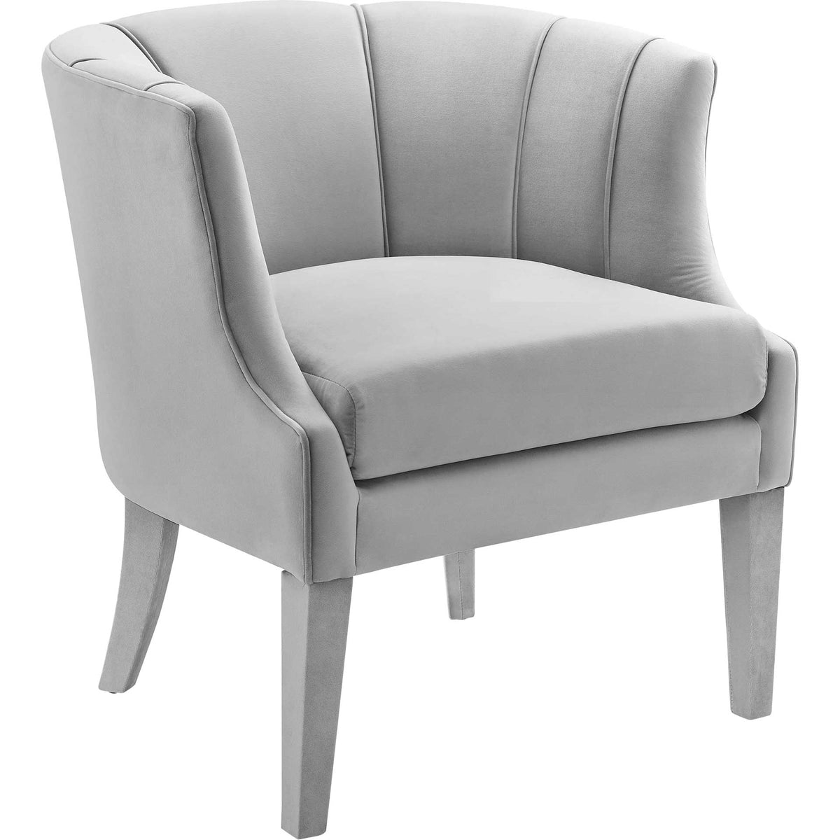 Tucker Velvet Chair Gray