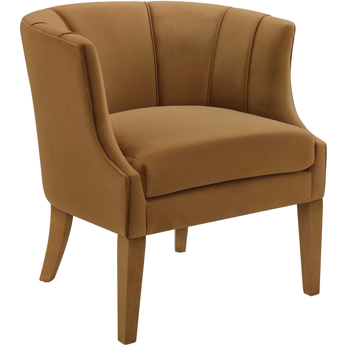 Tucker Velvet Chair Cognac