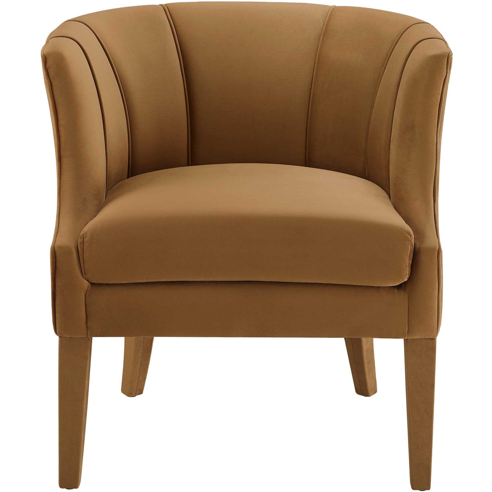 Tucker Velvet Chair Cognac