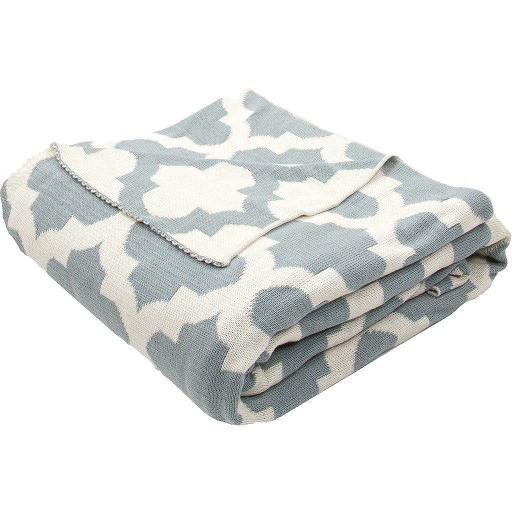 Trinity Cloud Blue/White Swan Throw