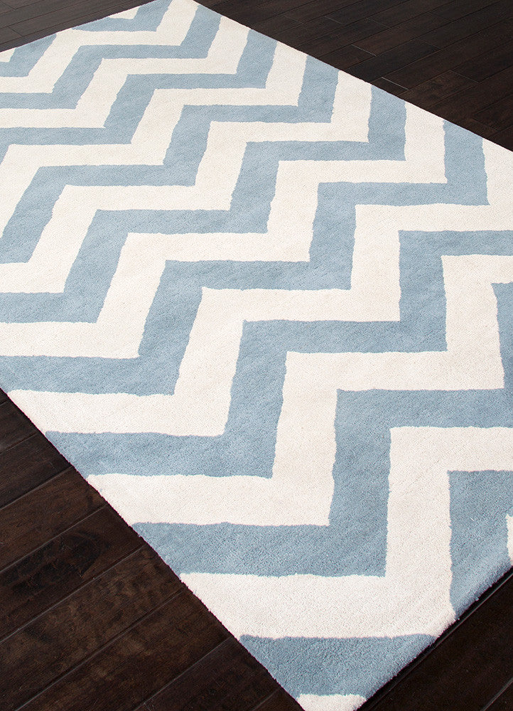 Traverse Paris Milky Blue/White Area Rug