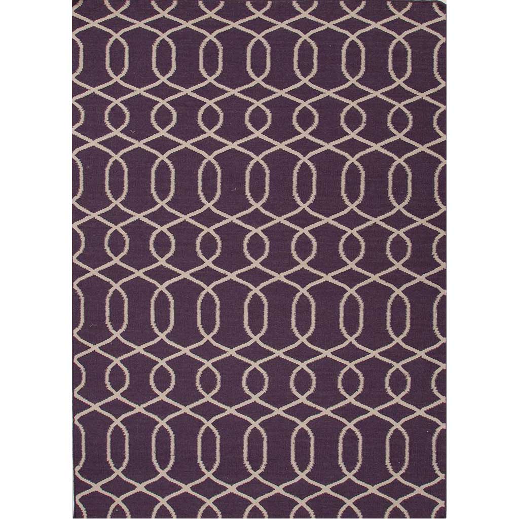 Urban Bungalow Sabrine Continental Plum/Antique White Area Rug