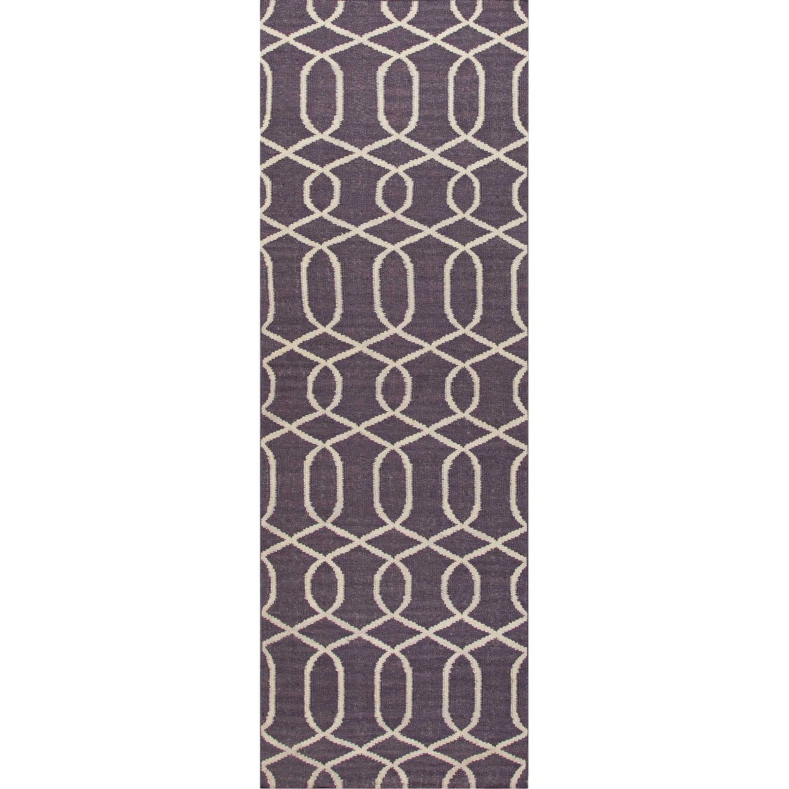 Urban Bungalow Sabrine Continental Plum/Antique White Runner Rug