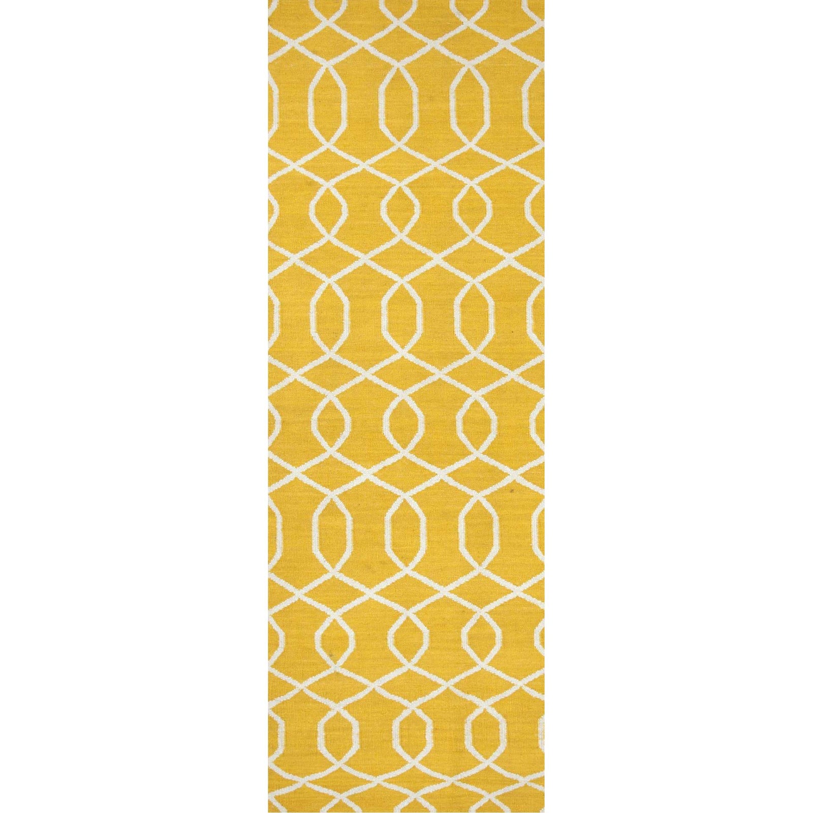 Urban Bungalow Sabrine Mango/White Runner Rug
