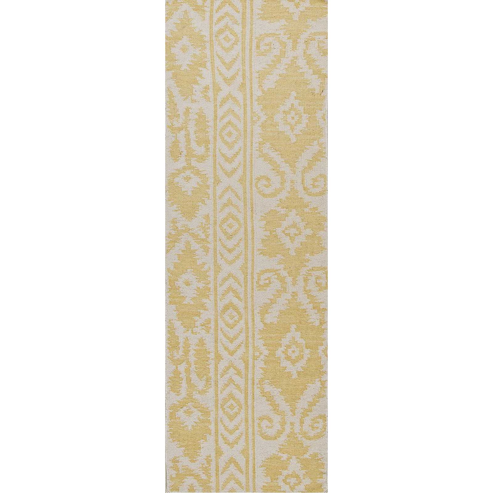 Urban Bungalow Farid White/Butter Runner Rug