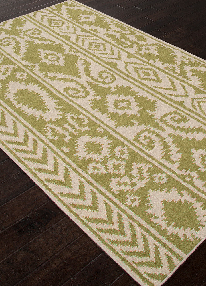 Urban Bungalow Farid Antique White/Wasabi Area Rug