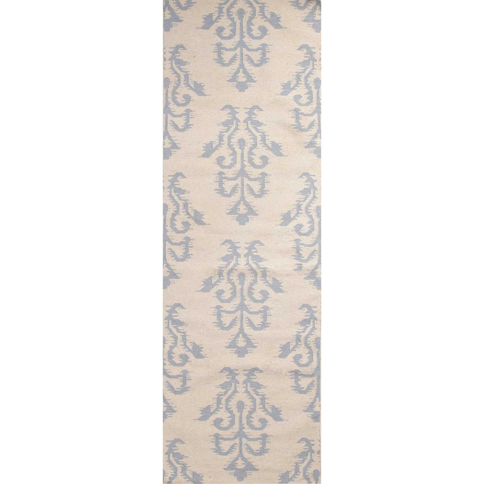 Urban Bungalow Khalid White/Powder Blue Runner Rug