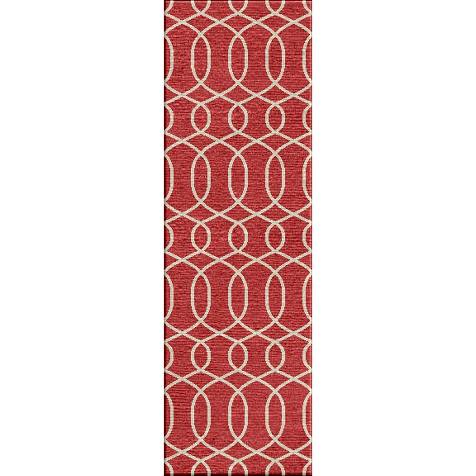 Urban Bungalow Sabrine Chili Pepper/Antique White Runner Rug