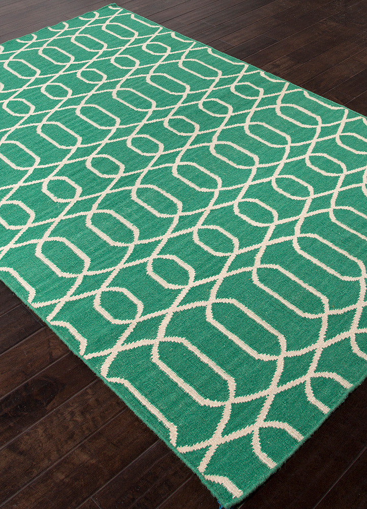 Urban Bungalow Sabrine Emerald Green/Antique White Area Rug