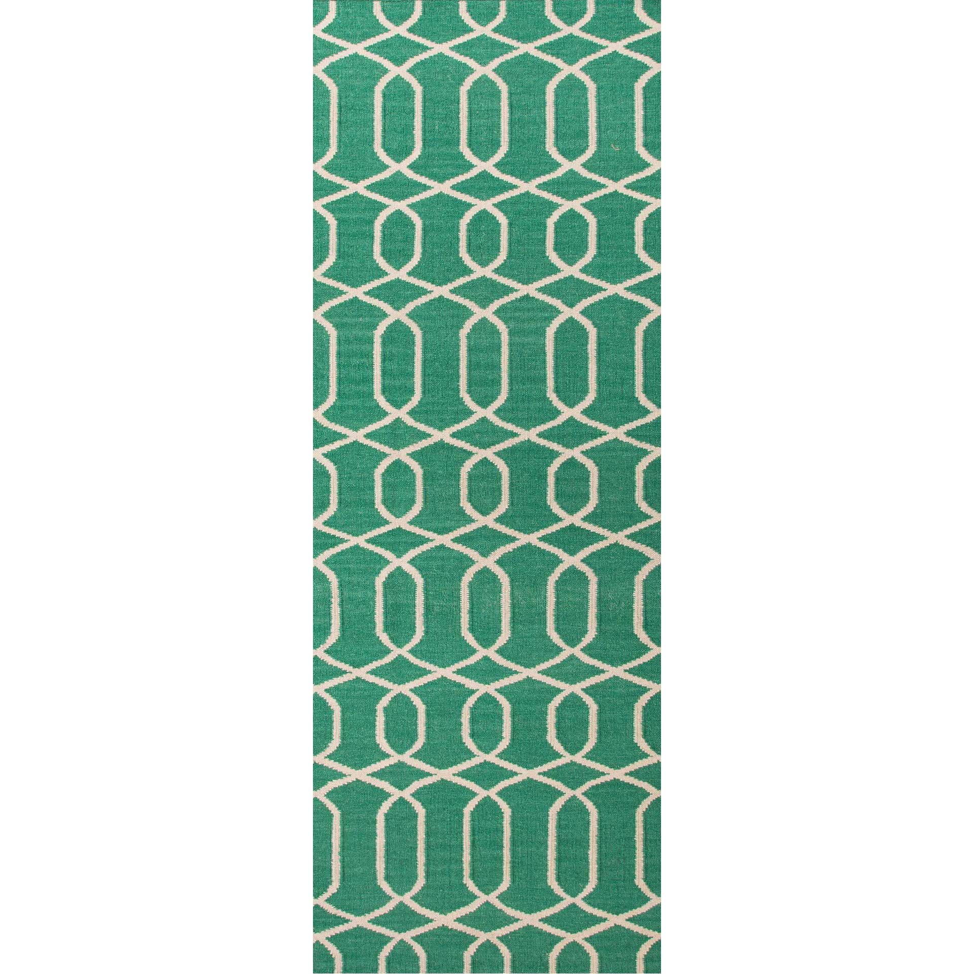 Urban Bungalow Sabrine Emerald Green/Antique White Runner Rug