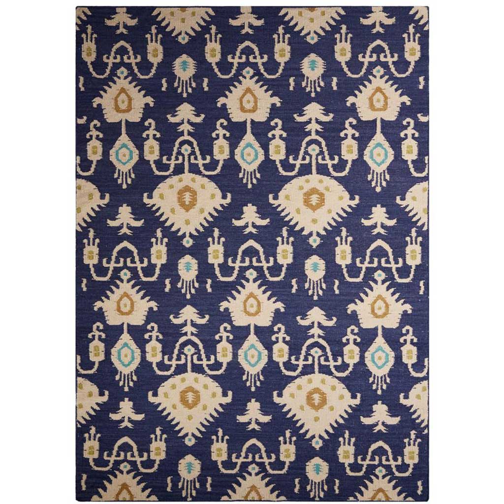 Urban Bungalow Samir Blue/Ivory Area Rug