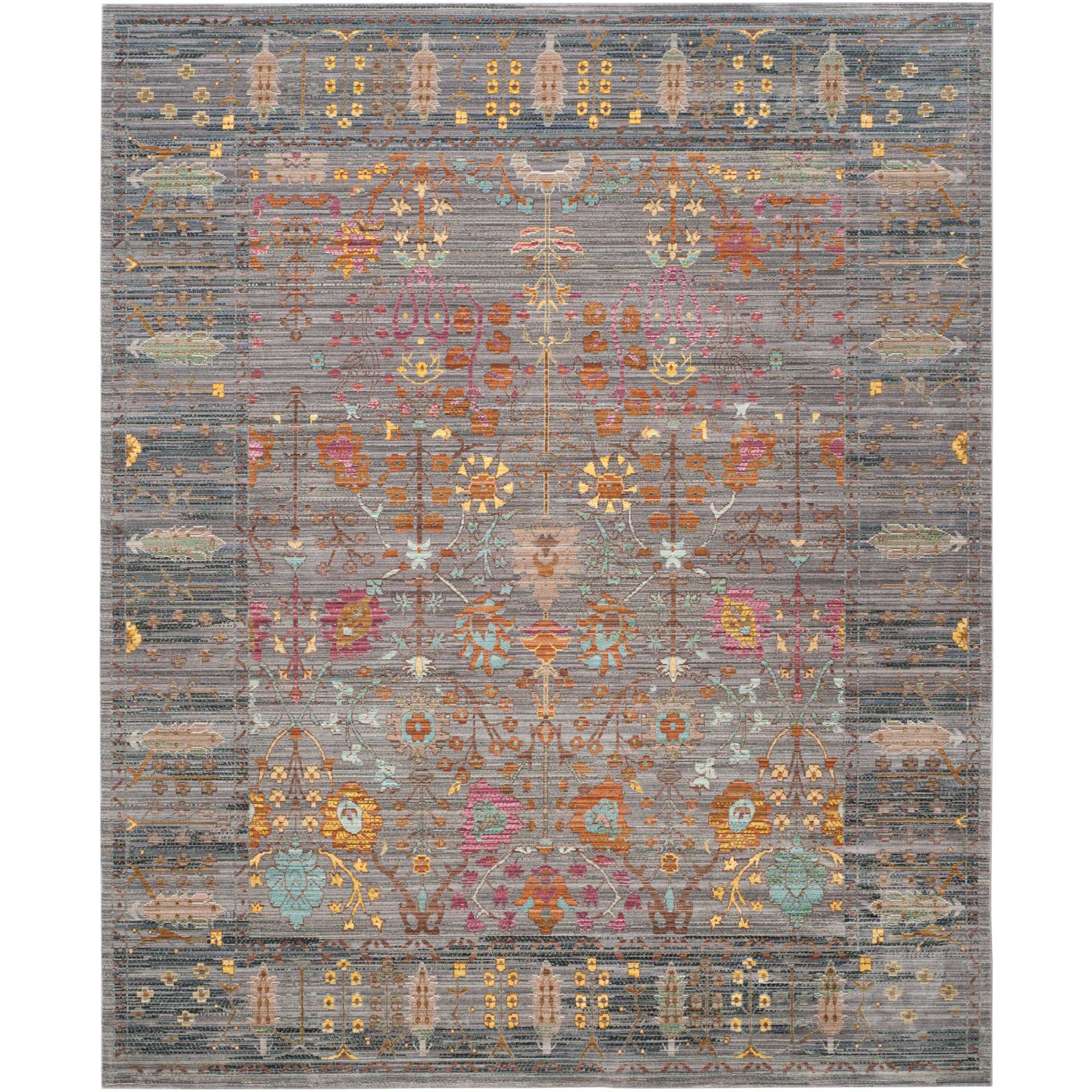 Valencia Gray/Multi Area Rug - Froy.com