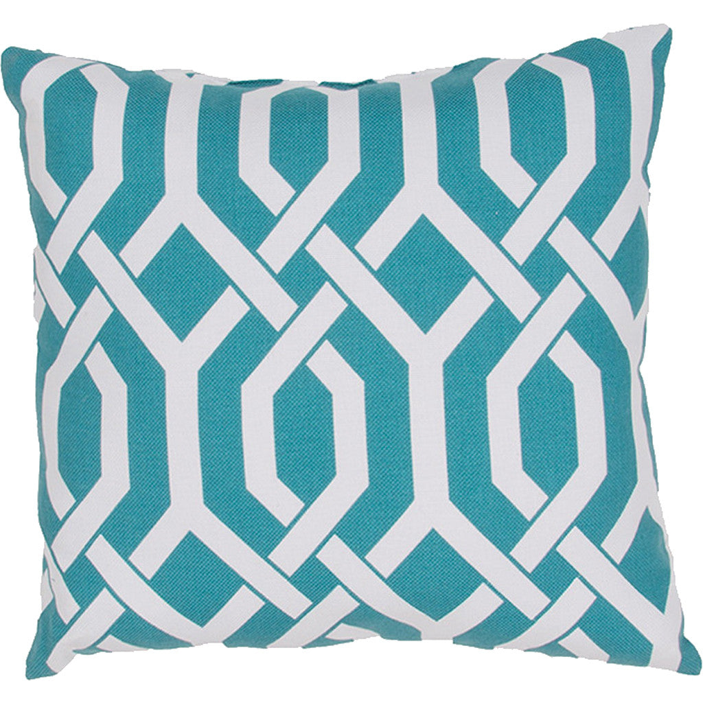 Veranda Od Slick Aquamarine Pillow