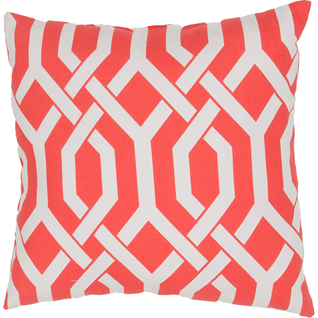 Veranda Od Slick Coral Pillow