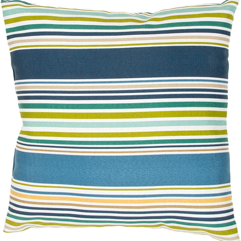 Veranda Od Deck Chair Stripe Navy Pillow
